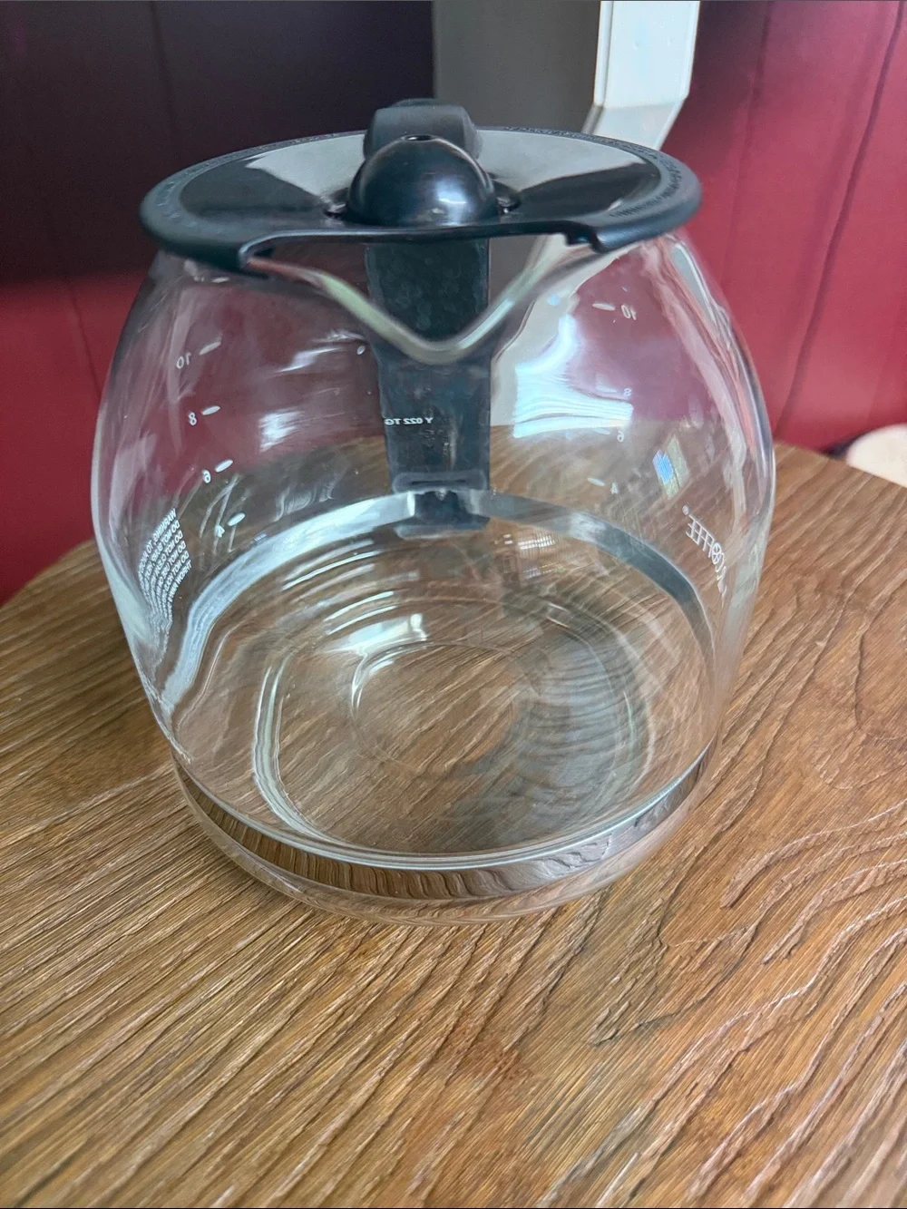 Mr. Coffee Glass Coffee Carafe with Black Handle and Lid